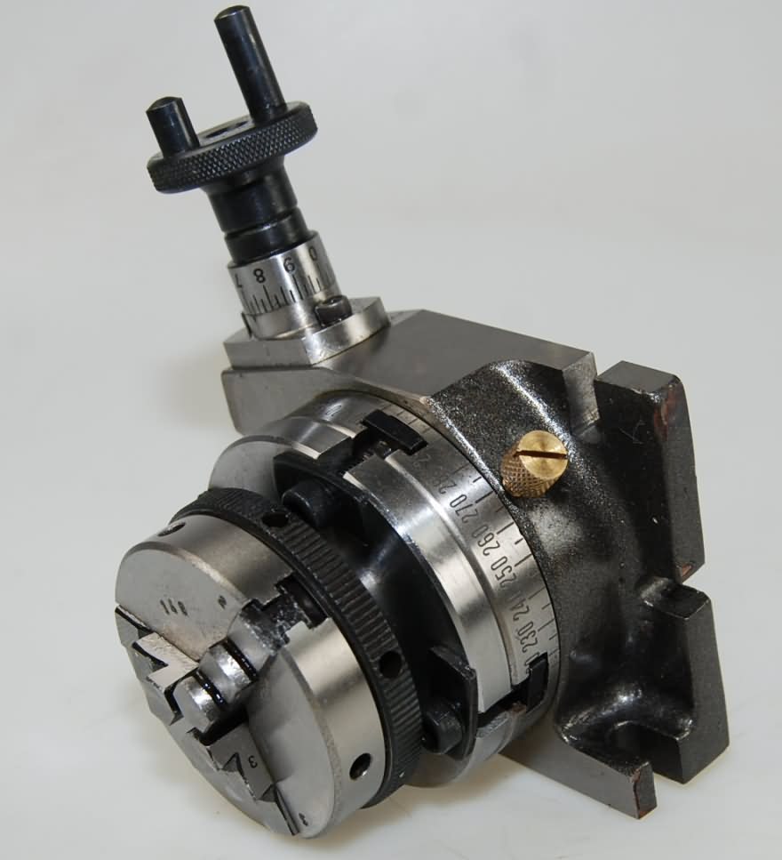 3" Rotary Table With 65 mm 3 Jaw Chuck & Clamping Kit