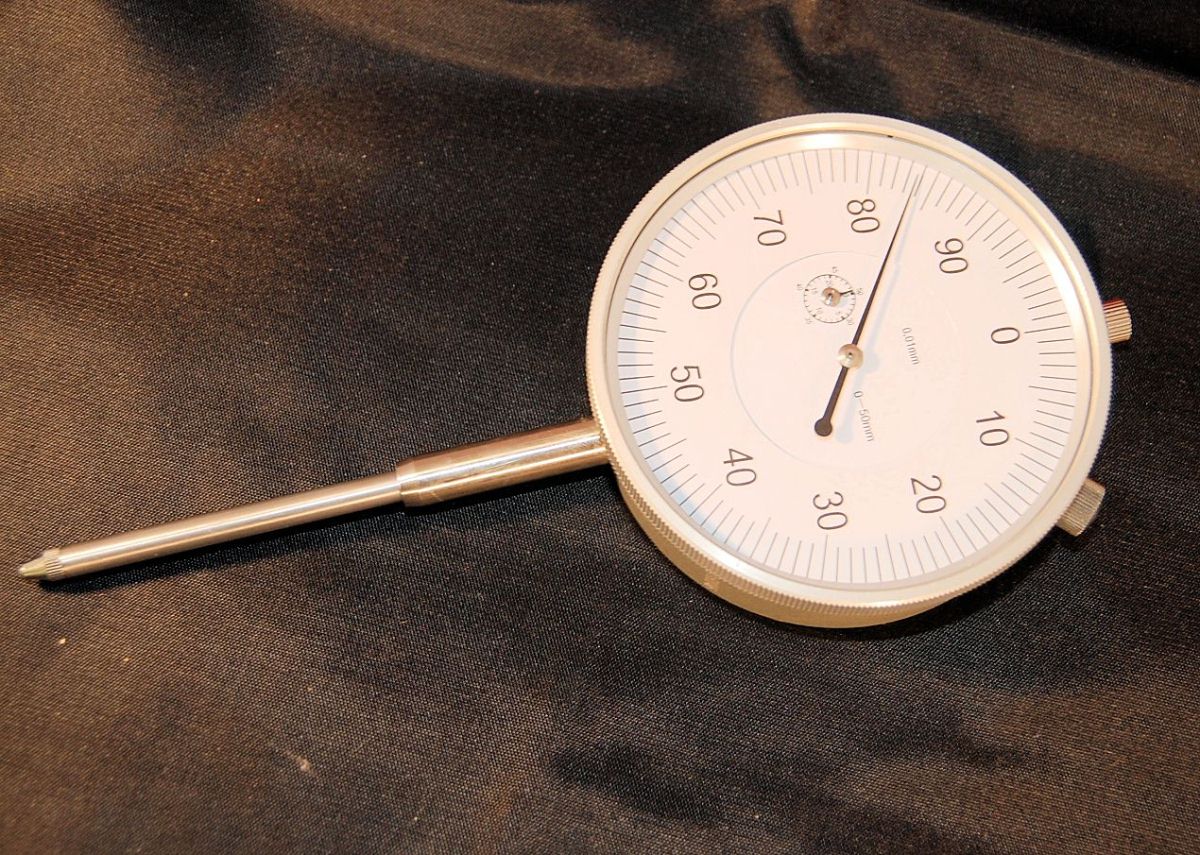 Long Travel Dial Gauge DTi Dial Test Indicator 050 mm x 0,01 mm From Chronos