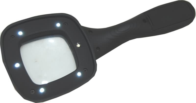 New Illuminated Led Hand Magnifier With 6 Lights Illuminated Led Hand Magnifier With 6 Lights