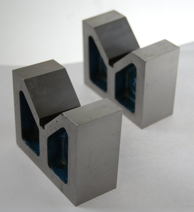 Pair of Cast Iron Vee V Blocks 3" High Quality Precision Ground eBay