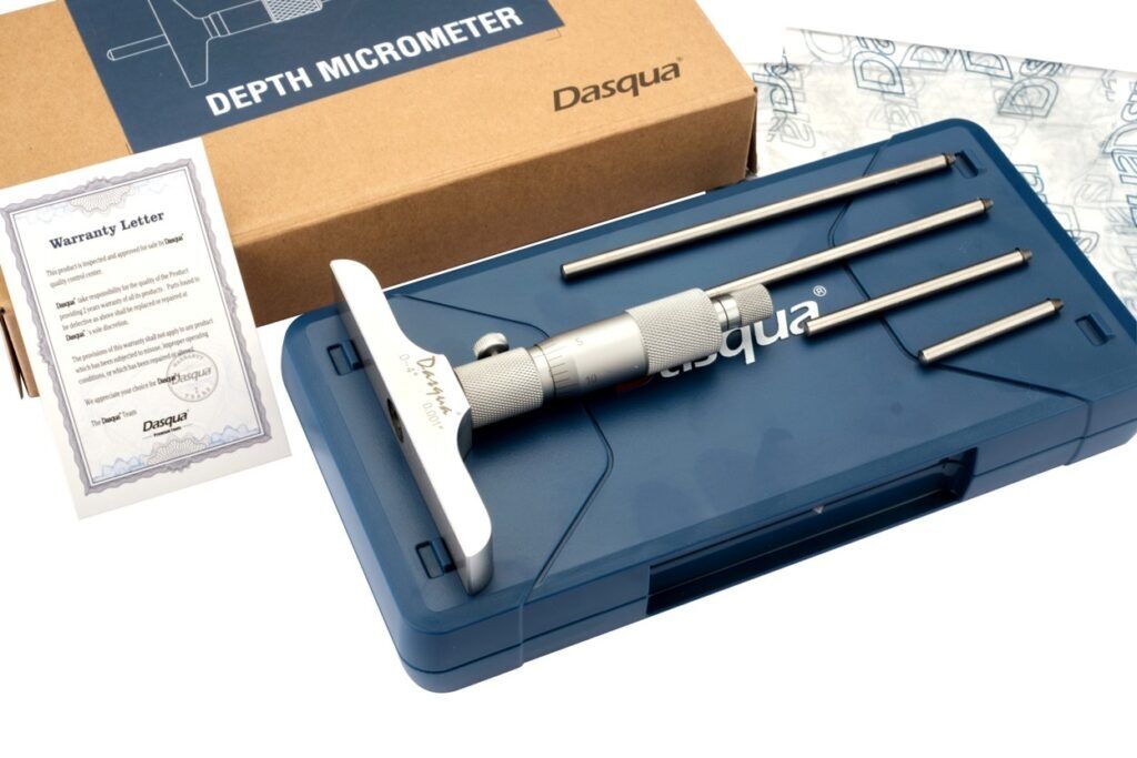Dasqua Depth Micrometer 0 - 4 inch x x 0.001 inch- 4612-5120