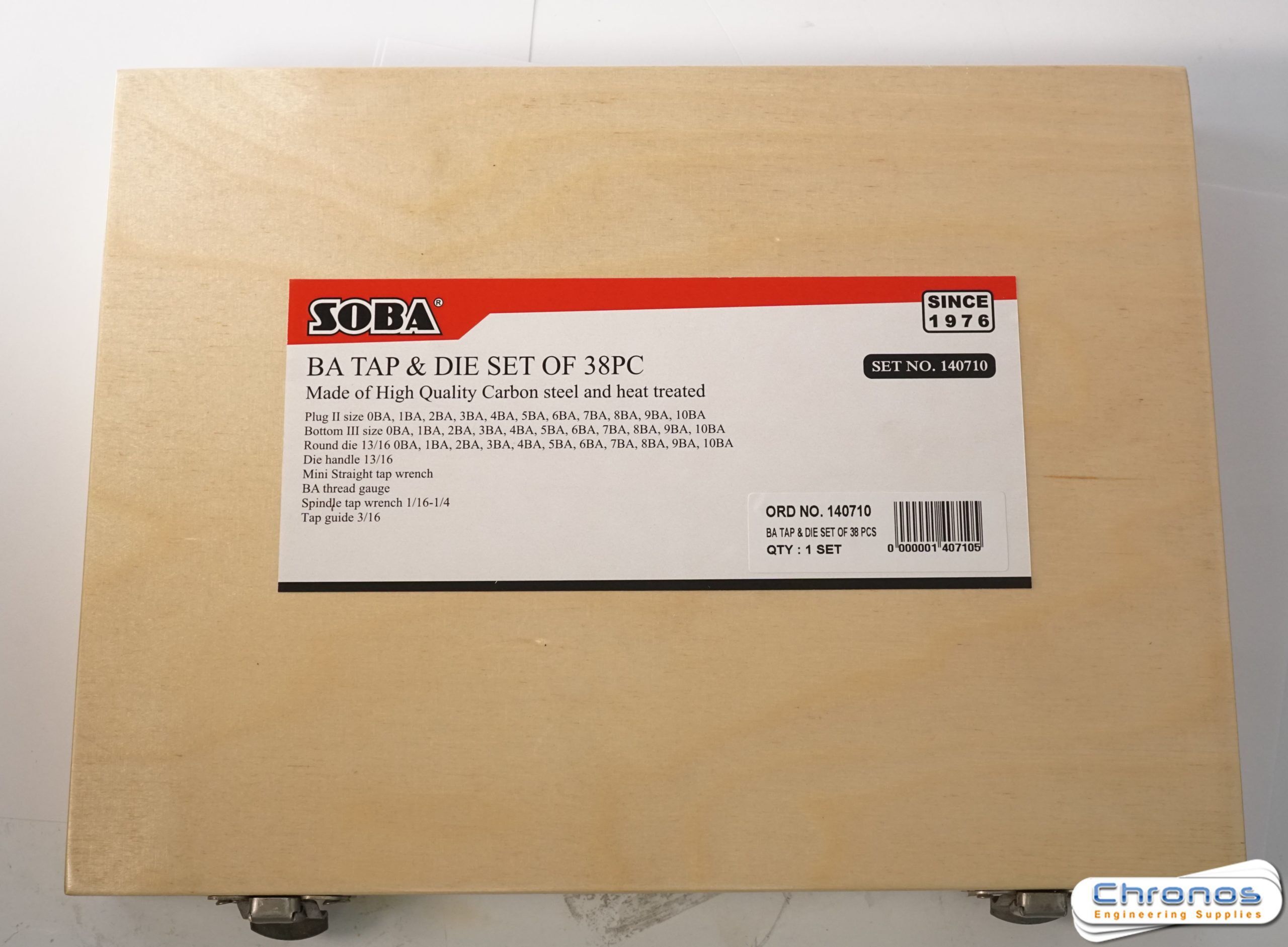 Soba BA Tap and Die Set 38 pc