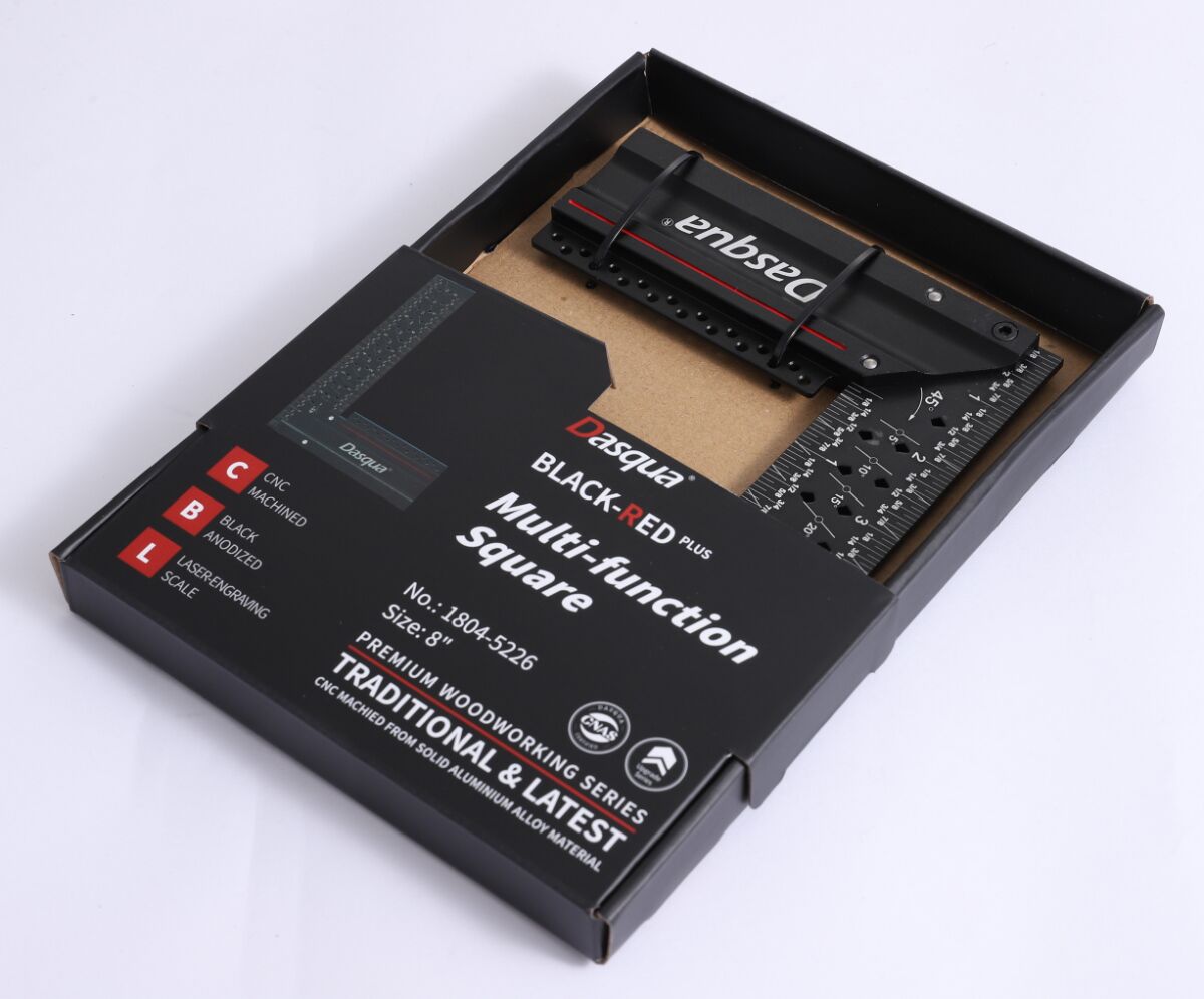 Dasqua Black-Red Plus Multi-Function Square 8 Inch 1804-5226