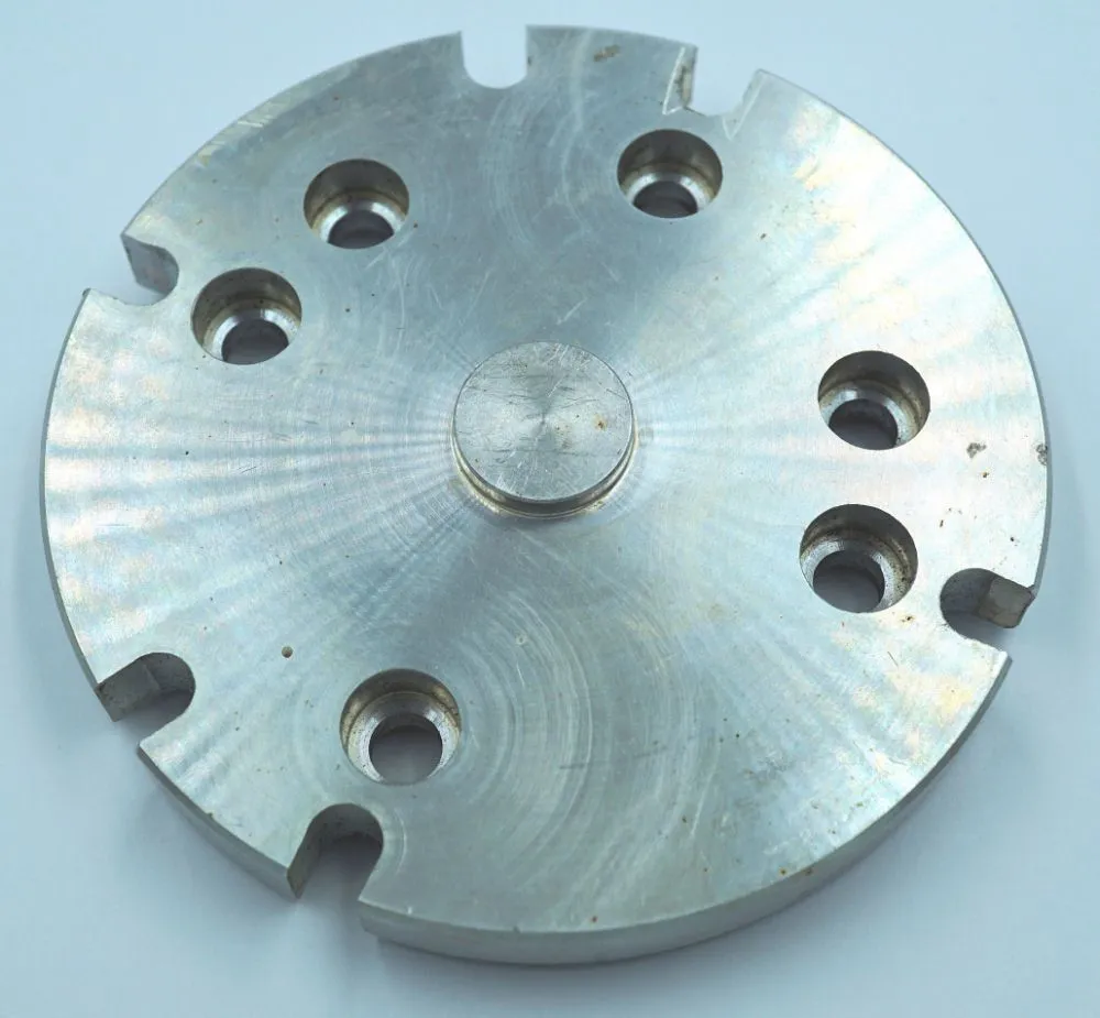 Aluminium Backplate To Mount Soba 80mm Chucks to 4 inch Rotary Table