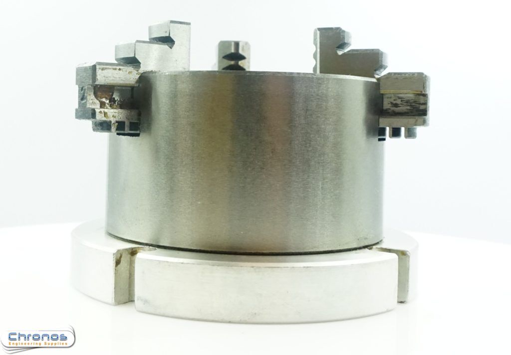 New 80mm 3 Jaw Chuck on Mounting Plate for Soba 4 inch Rotary Table - Image 2