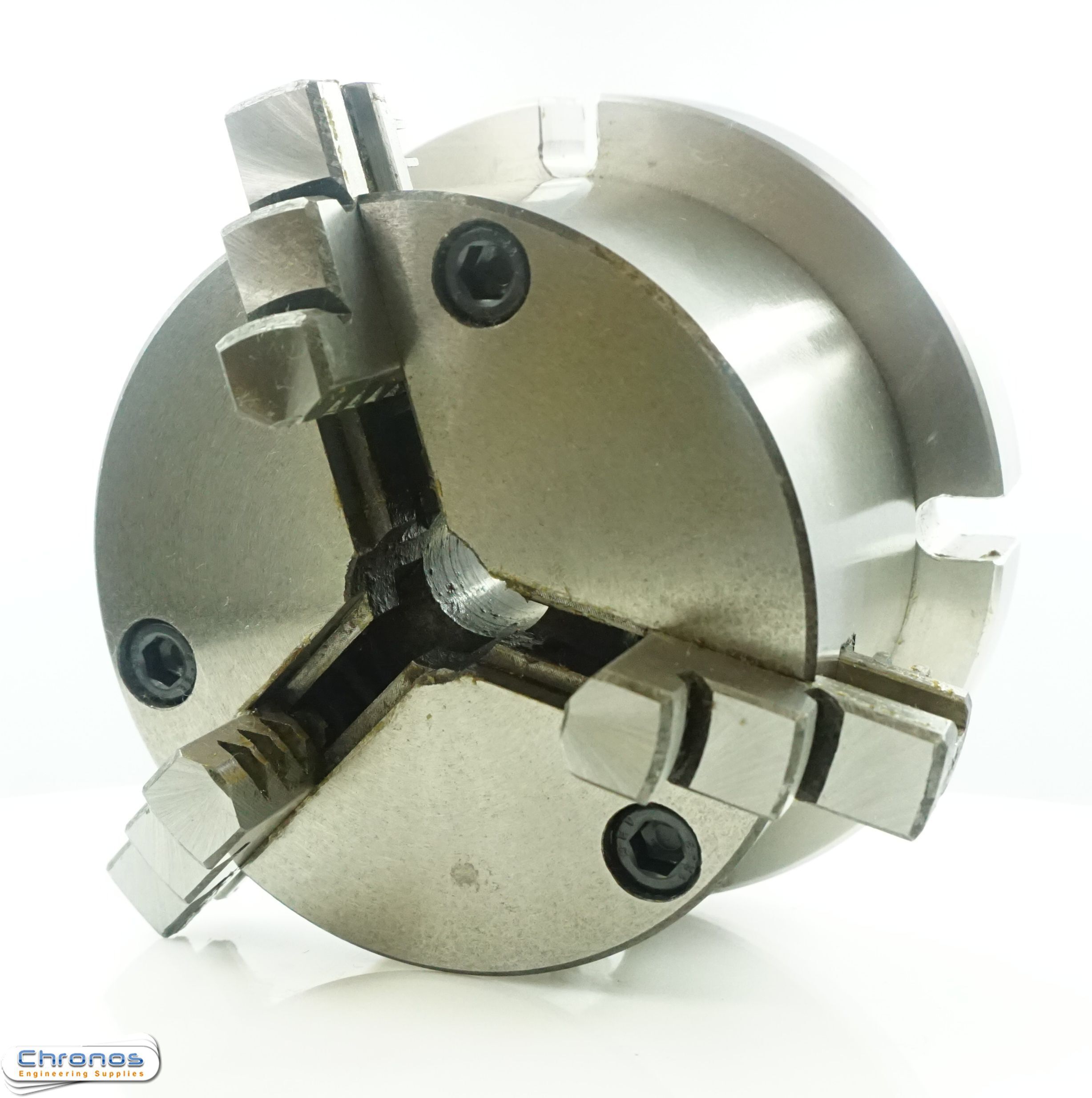 New 80mm 3 Jaw Chuck on Mounting Plate for Soba 4 inch Rotary Table