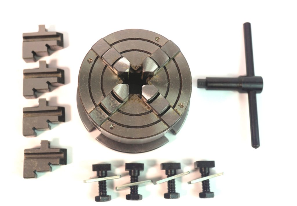 New Soba 3 inch Rotary Table c/w 4 Jaw Chuck, Tailstock and Clamping Kit - Image 3