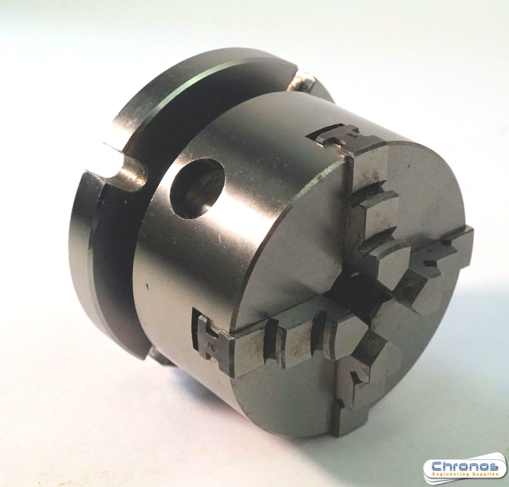 70mm 4 Jaw Self Centering Chuck on Backplate for 3 and 4 inch Rotary Tables - Image 4