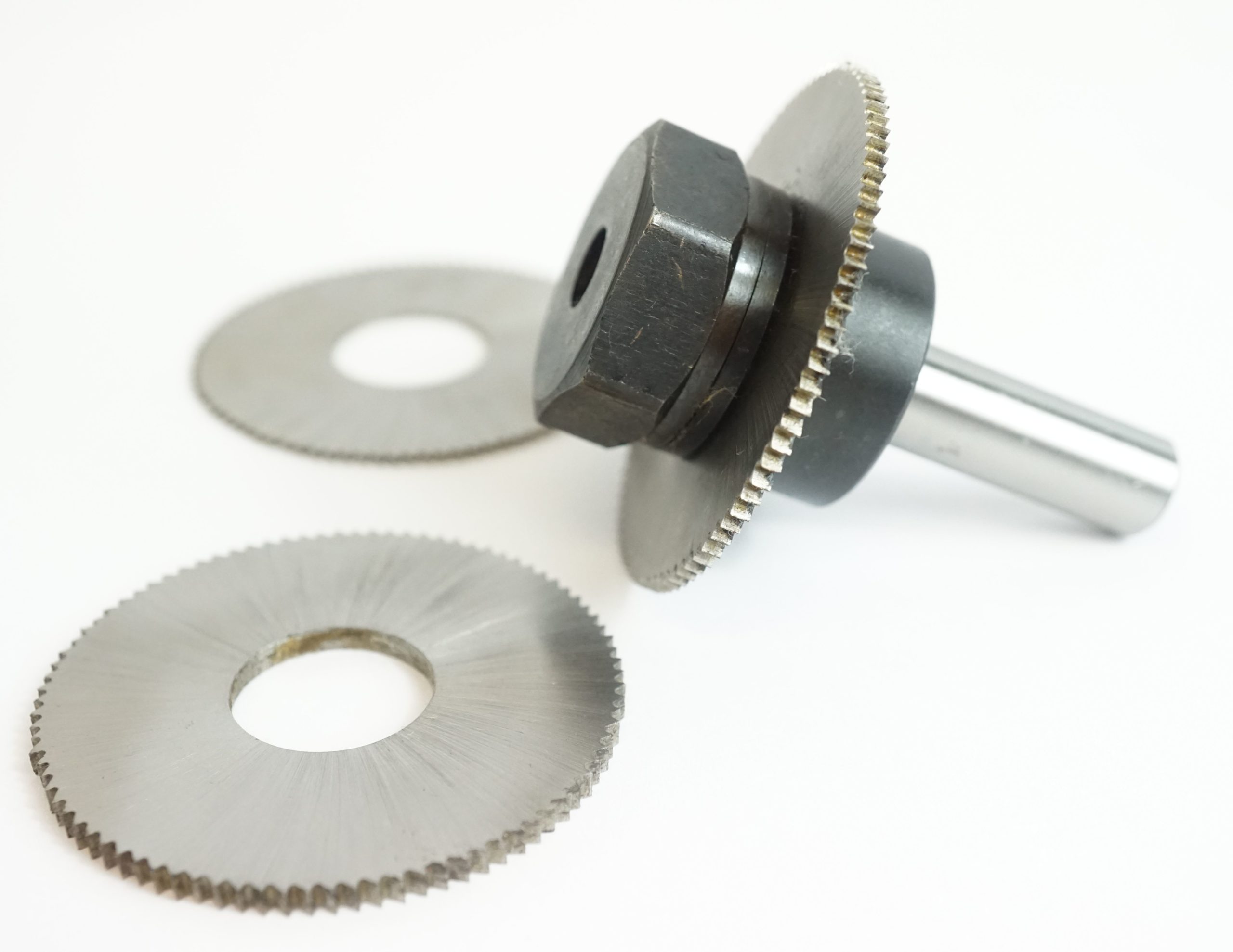 Set of 3 HSS Slitting Saws with Arbor- sorry out of stock