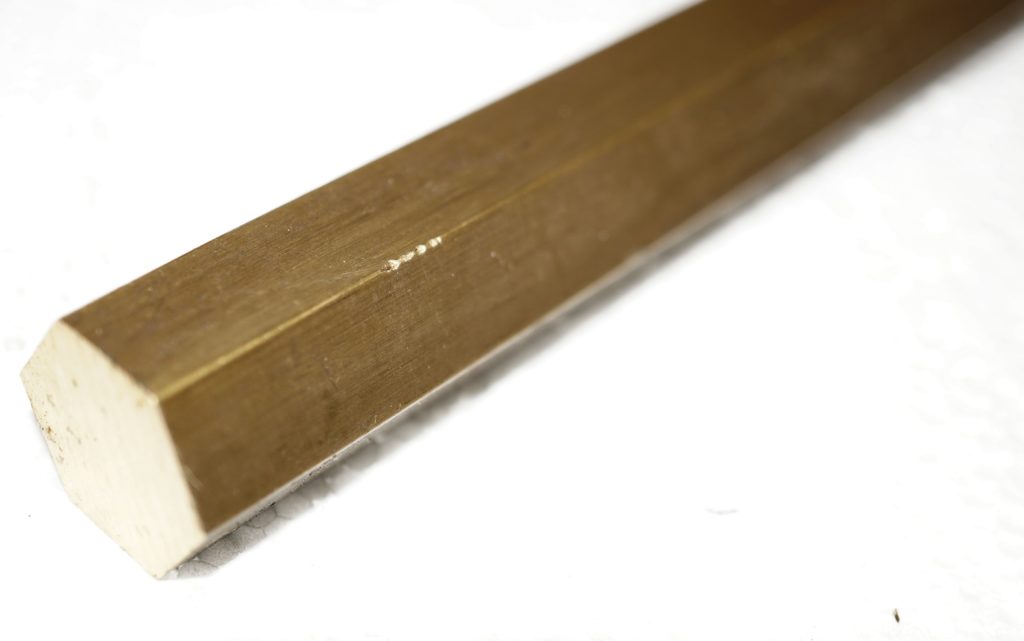 1/2 Brass Hexagon-SORRY OUT OF STOCK