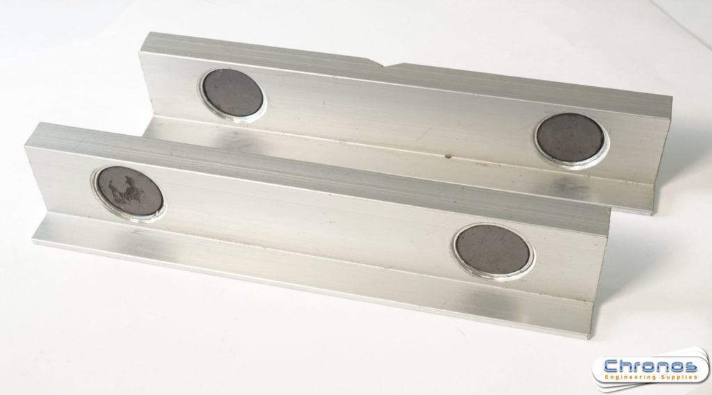 Pair of 150mm Magnetic Aluminium Vice Jaws - Image 3