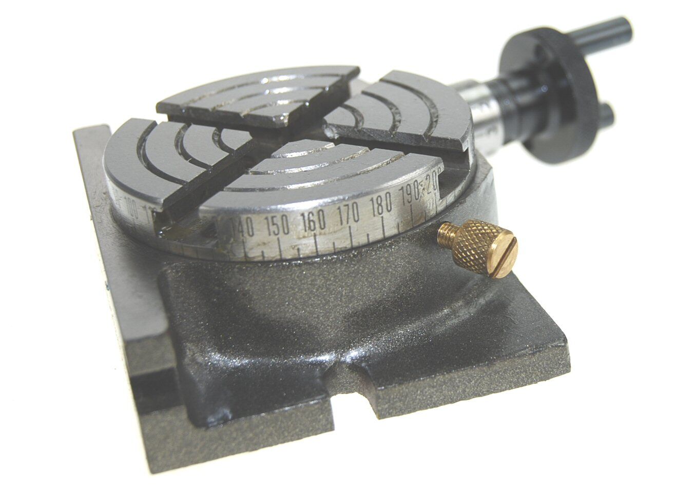 New Soba 3 inch Rotary Table c/w 4 Jaw Chuck, Tailstock and Clamping Kit