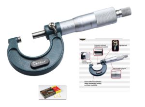 Dasqua 0-25mm x 0.01mm Outside Micrometer 4111-8105