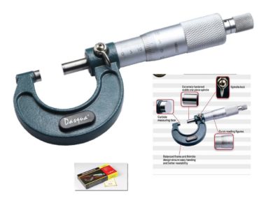 Dasqua 0-25 mm x 0.01 mm Outside Micrometer   SORRY OUT OF STOCK