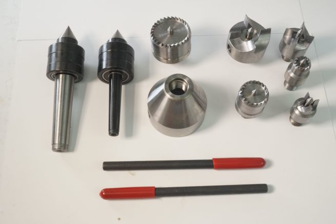 SCT 9pc Set of Drive Centres and Live Centres in Aluminium Case M33 x 3.5mm Thread