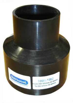 100/67RC Hose Reducer 100mm to 67mm (4″ to 2.75″)