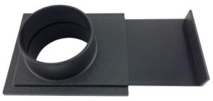 100GQC Plastic Blast Gate 100mm (4") with Quick Connect One Side