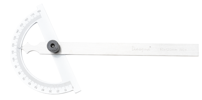 Dasqua High Quality Protractor 120 x 160mm 1012-1010 - Image 2