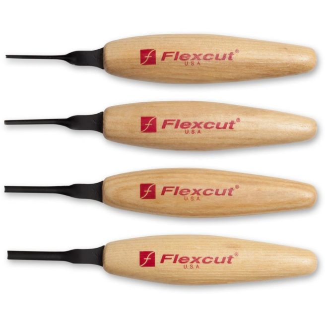Flexcut MT300 4 Piece Micro SWEEP Tool Set 102639 - Image 2