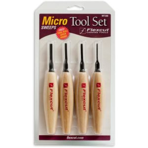 Flexcut MT300 4 Piece Micro SWEEP Tool Set 102639