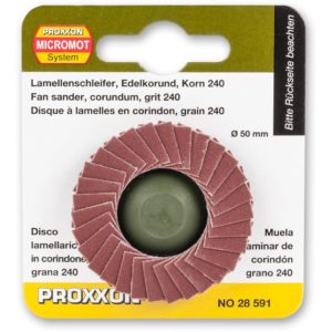 PROXXON CORUNDUM FAN SANDER FOR LHW & LHW/A ANGLE GRINDERS 107279