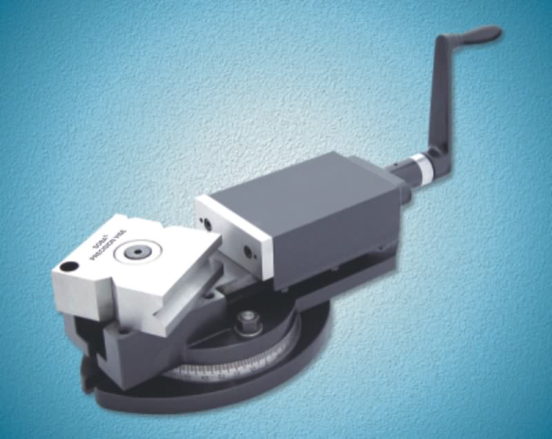 4" Precision Rotary Head Machine Vice with Swivel