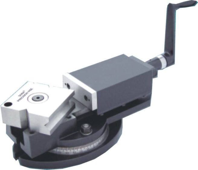 Soba 60mm Precision Rotary Head Machine Vice with Swivel Base