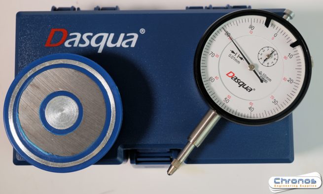 Dasqua 0-10mm Dial Gauge with magnetic back