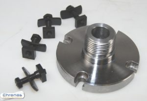 3 inch Rotary Table AdaptorThreaded 1 1/8 x 12 TPI compatible with Myford ML7 etc