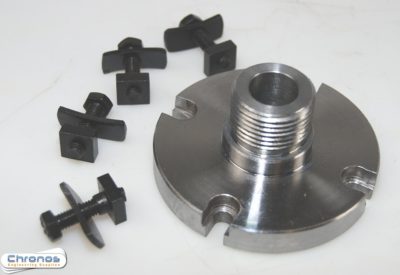 3 inch Rotary Table AdaptorThreaded 1 1/8 x 12 TPI compatible with Myford ML7 etc