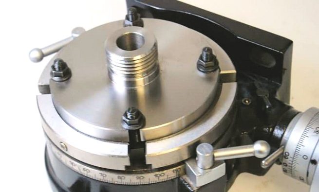 Chuck Adaptor for Four Slot 6 inch Rotary Tables with Boxford Thread