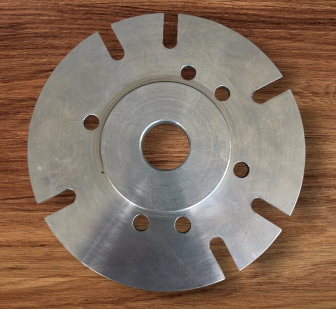 Aluminium Backplate To Mount Lathe Chucks to 6 inch Rotary Table