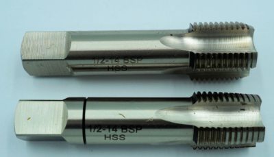 1/2 - 14 BSP HSS Taps Taper & Plug Set