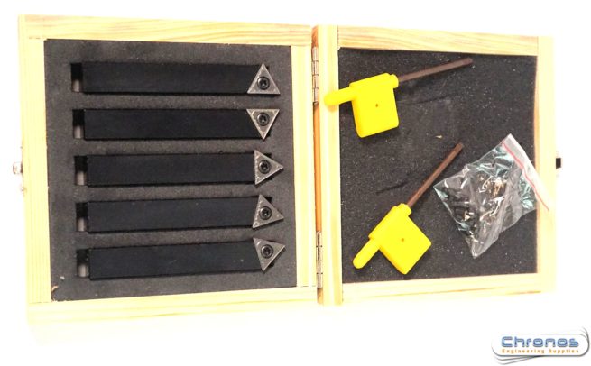 Economy Set of 5 Indexable Lathe Tools 3/8 Square Shank - Image 6