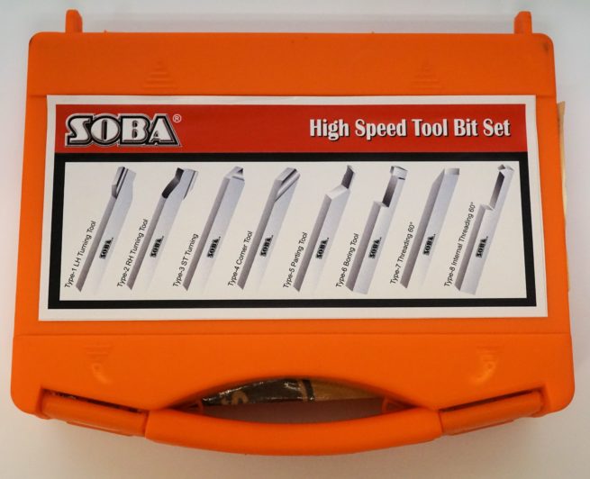Set of 8 Soba HSS Lathe Tools 8mm Square Shanks - Image 2