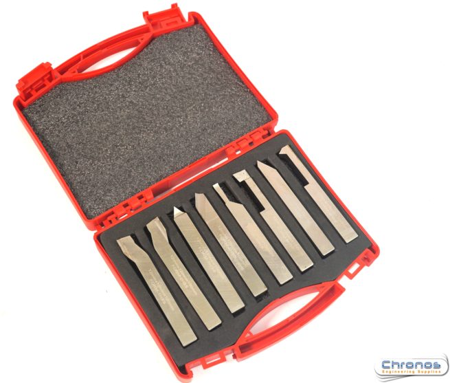 Set of 8 HSS Lathe Tools 12mm Square Shanks - Image 3
