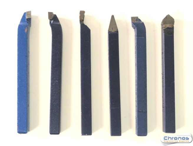 Set of 6 TCT Brazed Tip Lathe Tools Type- 5/16 / 8mm