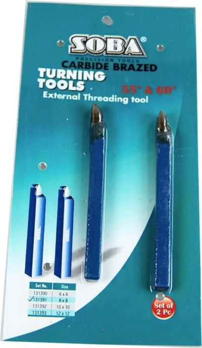 Set of Two 8mm External Threading Tools Metric & Imperial