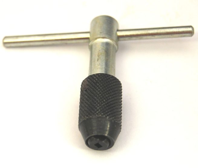 Precision T handle Tap Wrench with Removeable Jaws 5/32 - 1/4