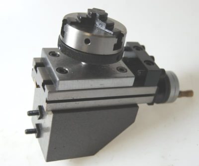 New 50mm Dia 3 Jaw Chuck on Plate Complete with Milling Slide