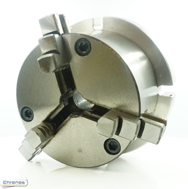 New 80mm 3 Jaw Chuck on Mounting Plate for Soba 4 inch Rotary Table - Image 3
