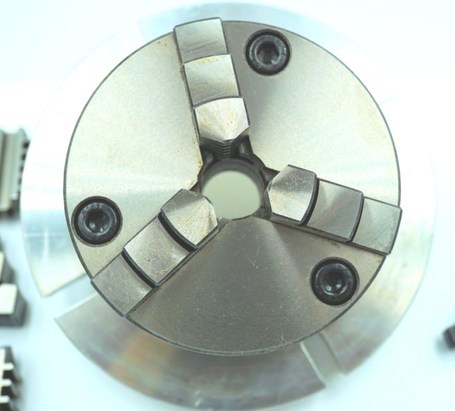 New 100mm 3 Jaw Chuck and Mounting Plate to Suit Soba 6 and 8 inch HV6/8 Rotary Tables - Image 3