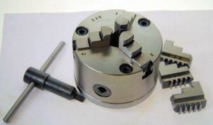 Soba 100mm 3 Jaw Self Centering Chuck Threaded 1 1/8 x 12 TPI compatible with Myford ML7 etc- SORRY OUT OF STOCK