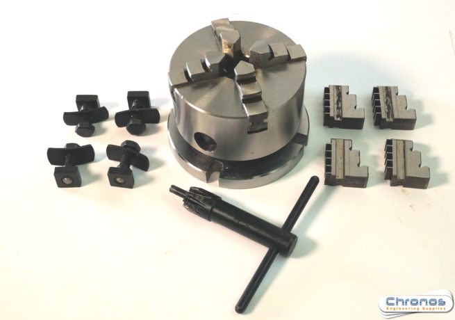 70mm 4 Jaw Self Centering Chuck on Backplate for 3 and 4 inch Rotary Tables- sorry out of stock