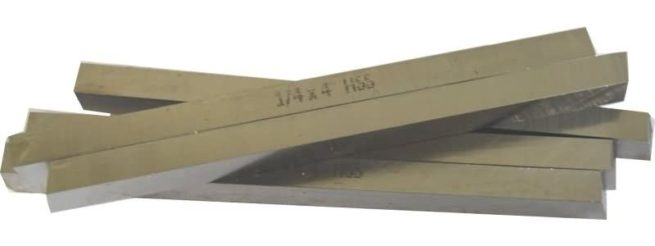 Pack of 5 Pcs HSS Toolsteel 1/4  Square x 4 " Long