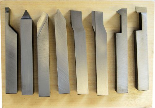 Set of 8 SCT Solid HSS Lathe Turning Tools 12 mm Square 