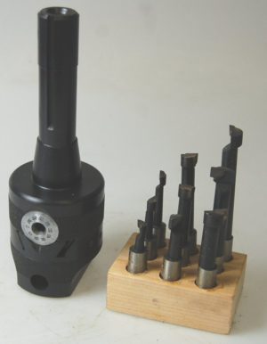 2 1/2 inch Boring Head with R8 Bridgeport Integrated Shank SORRY OUT OF STOCK