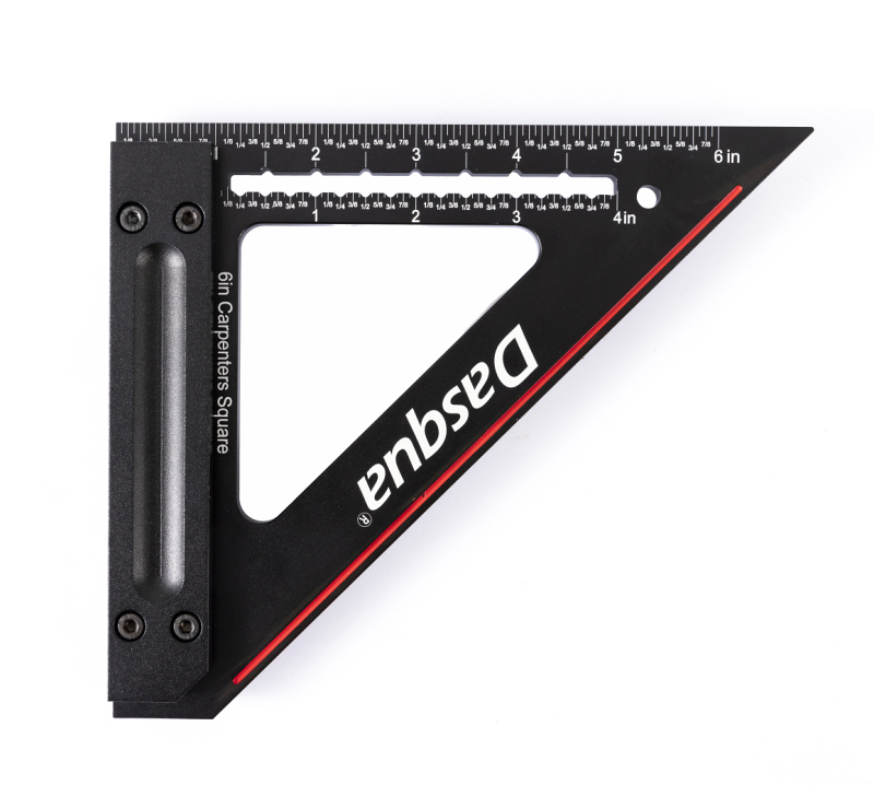 Dasqua Black Red 6 Inch Precision Carpenters Square 1804 5883