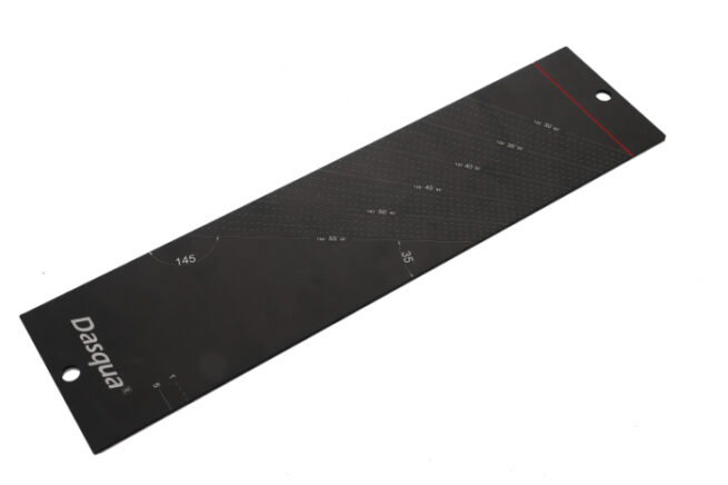 Dasqua Black-Red Angle Reference Plate 1804-7111
