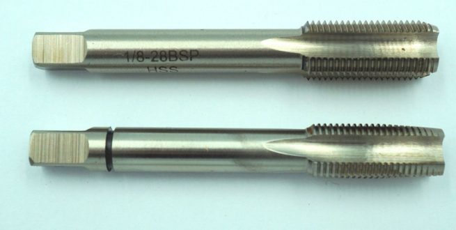 1/8 - 28 BSP HSS Taps Taper & Plug Set